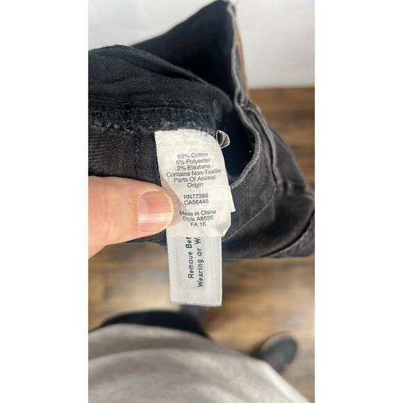 Madewell 9" High Riser Skinny Skinny in Black Sea. - Picture 11 of 13